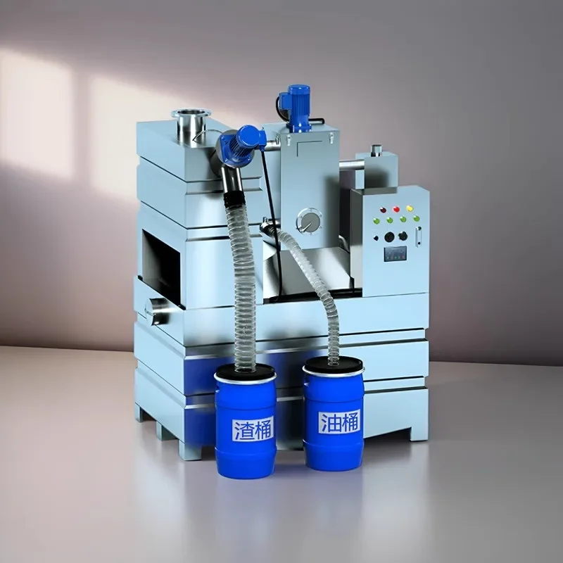Fully automatic integrated oil-water separator, commercial kitchen catering sewage stainless steel grease trap