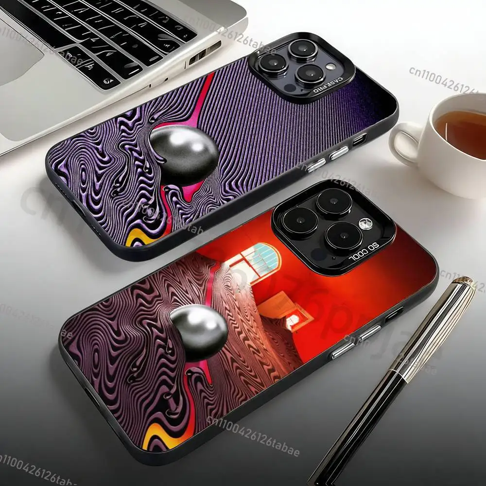

Tame Impala Psychedelic Art Phone Case For iPhone 17,16,15,14,13,12,11,Pro,Max,Plus,Mini, Matte Shockproof Case