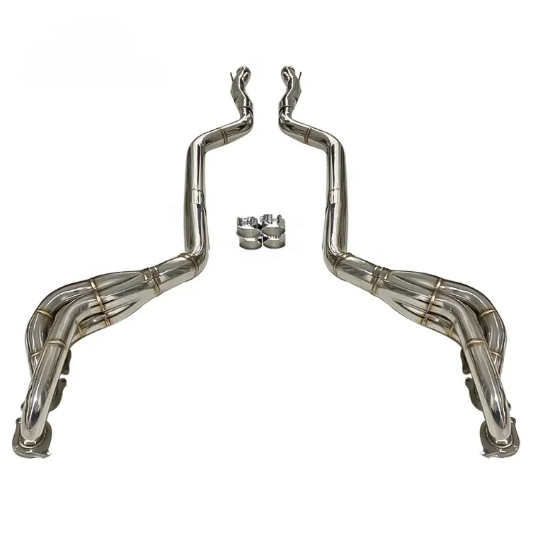 stainless steel  performance Exhaust System exhaust downpipe header long tube for Mercedes-benz w204 c63 amg