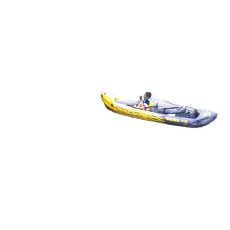 

Single double kayak inflatable, fishing thick rubber boat