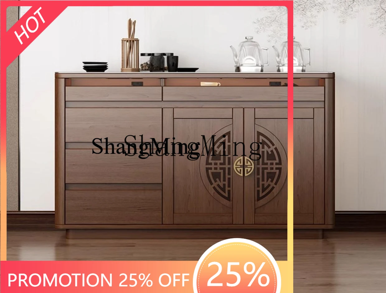 

FG Chinese-style household dining side cabinet, automatic water, tea bar counter, kettle integrated sofa side cabinet