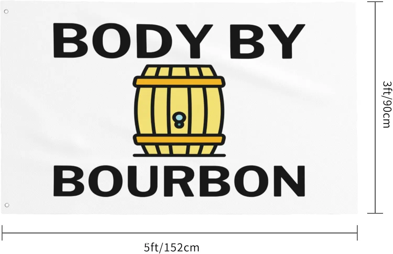 Flagicts 100% Polyester Body-By-Bourbon Flag
