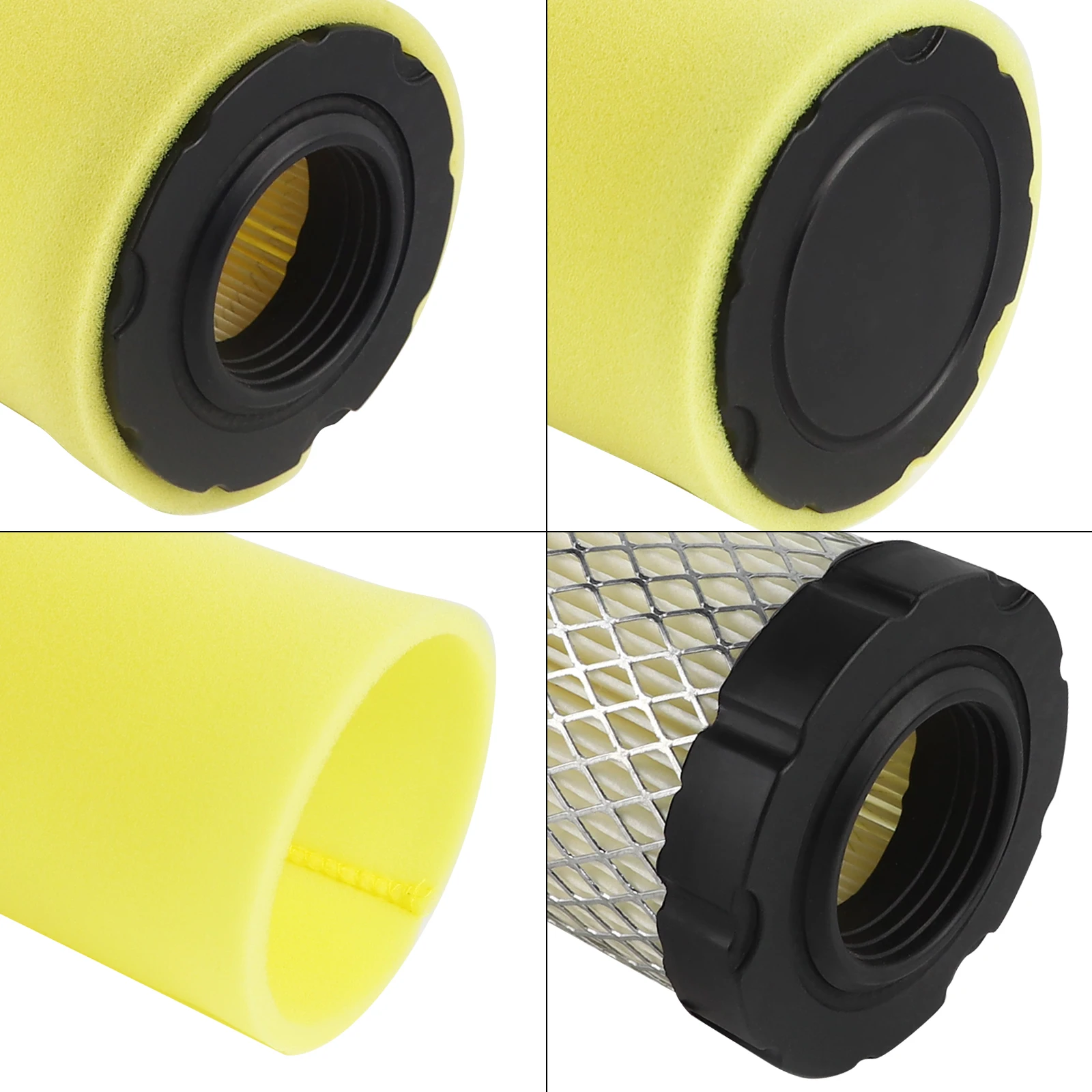 793569 Air Filter with Pre Filter for Briggs Stratton 793685 791630 John Deere GY21055 MIU11511 Bad Boy 063-4026-00