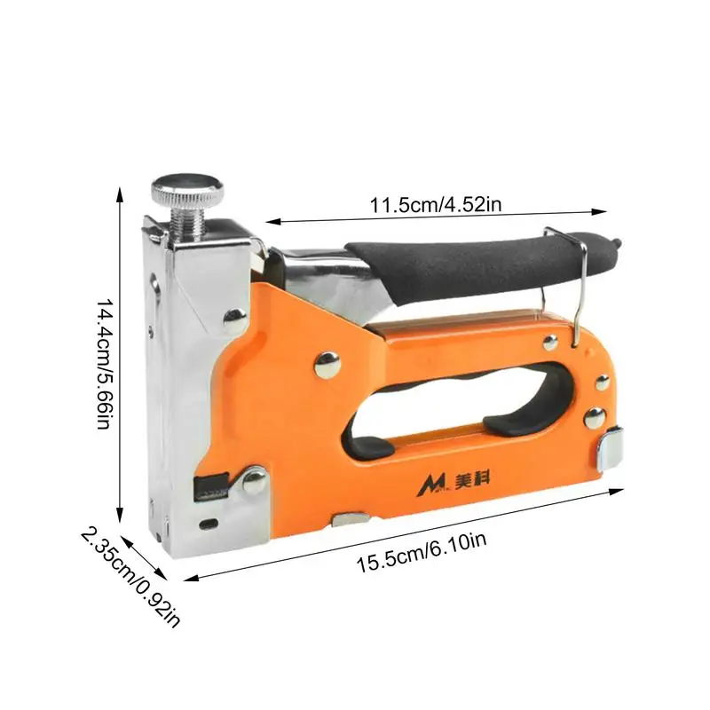 Stapler For Wood Manual Stapler With 6000 Staple Manual Stapler Construction Use Adjustable Remover Included For Wood Carpentry