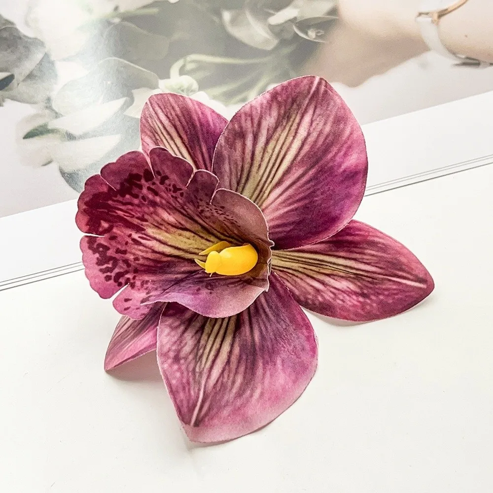 Artificial Magnolia Flower Hair Clip description 3