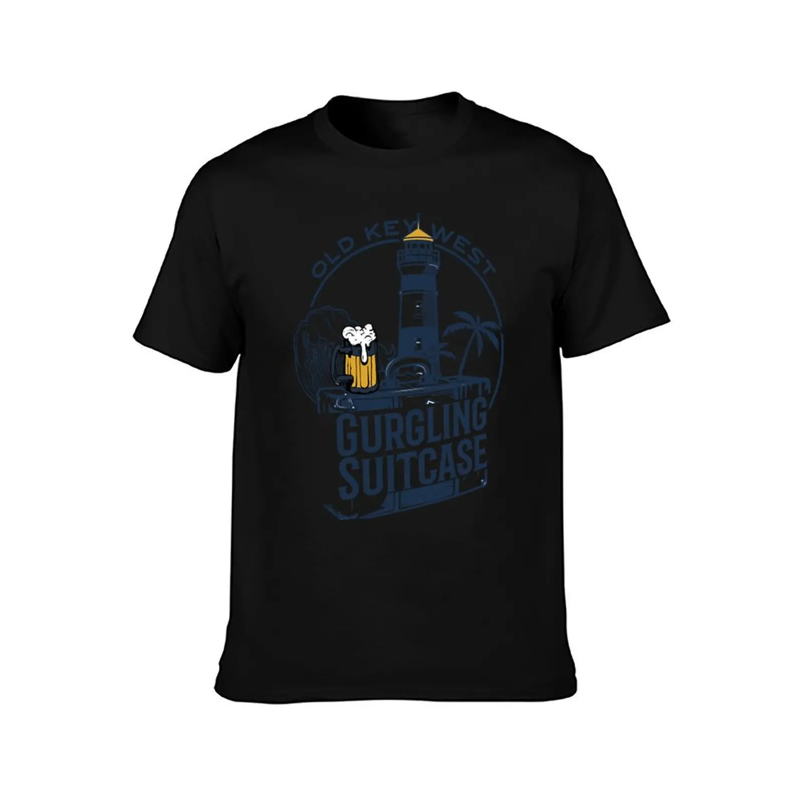 Gurgling Suitcase Old Key West Orlando Resort T-Shirt Casual Street Style Short Sleeve Tee T-Shirt
