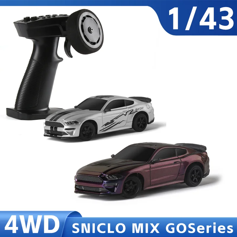 SNICLO CA34 RC 1/43 coche FPV 4WD Mini bolsillo Drift Racing 2,4 GHz eléctrico RC Drift coche modelo niños juguetes regalos