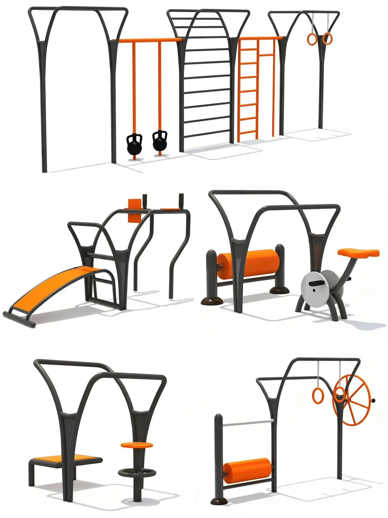 Dual User Galvanized Steel Outdoor Waist Twister Air Walker Fitness Equipment for Adults
