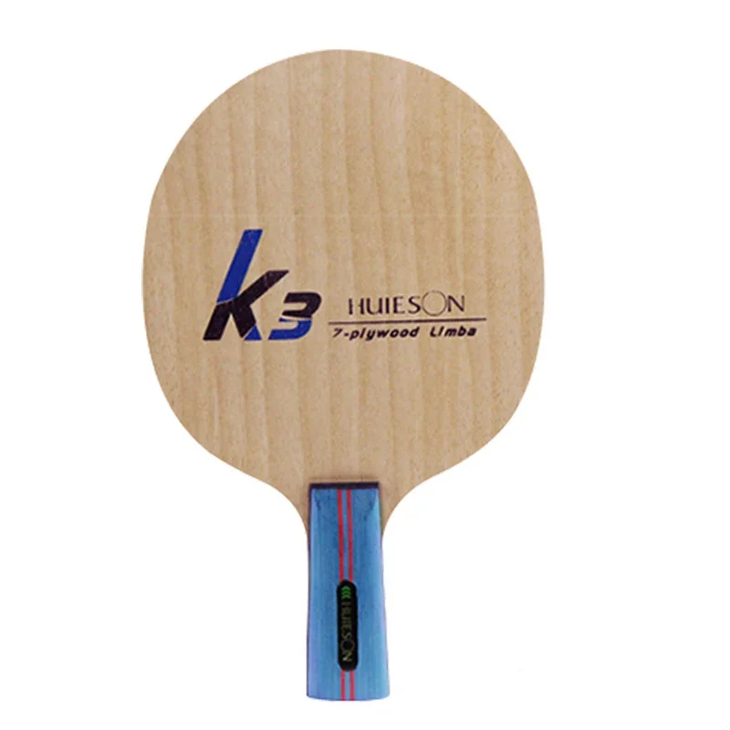 Original Huieson K3 Table Tennis Blade 7 Plys Double Carbon Long Short Handle High Elasticity Arc Circle Quick Attack Rackets