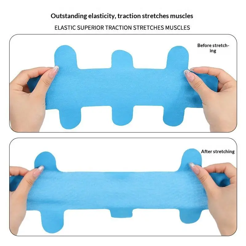 10Pcs Pre-Cut Tape For Achilles Tendon Waterproof Elastic And Breathable Latex-Free Athletic Tape For Ankle Support