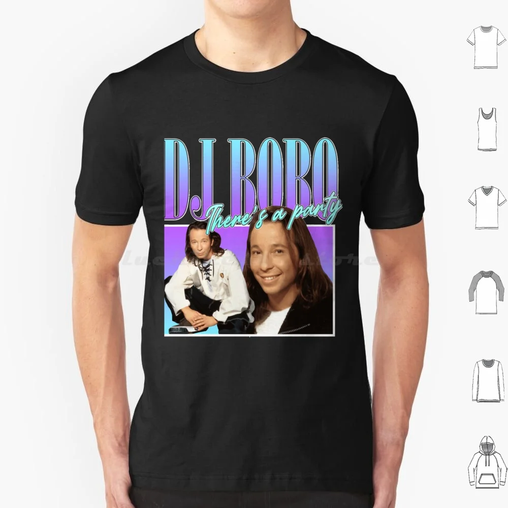 Dj Bobo 90s Style Eurodance T Shirt Big Size 100% Cotton Dj Bobo 90s Eurodance Dj Bobo 90s Style Eurodance