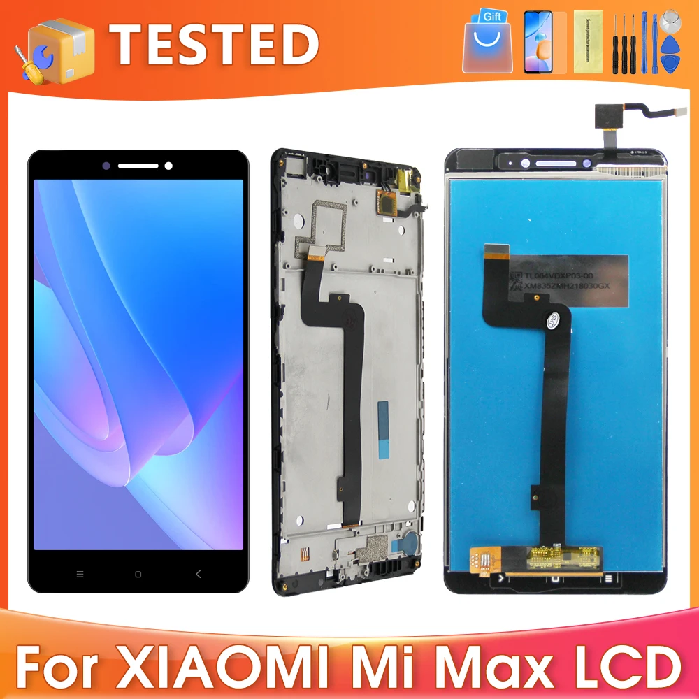 6.44''For Xiaomi Mi Max For  MiMax 2016001 2016002 2016007 LCD Display Touch Screen Digitizer Assembly Replacement