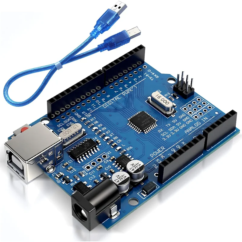 UNO R3 Development Board ATMEGA328PB CH340G Compatible For Arduino with Cable MEGA328P Chip Type C Expansion Development Board