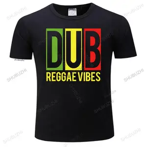 Neue Vintage Black T -Shirt Reggae Qualität Baumwolle Regga Musik Rasta Vibes jamaika im Freien verwenden Baumwoll t -Shirt 12 Hauptverkaufsstil Dub - №12