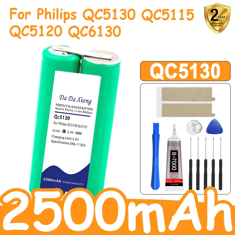HSY-AAA0.75-PHP 2500mAh Ni-MH 2.4V Battery For Philips HX6210 HX6220 HX6240 S560 S5000 S1050 FT618 YS526 Electric Shaver