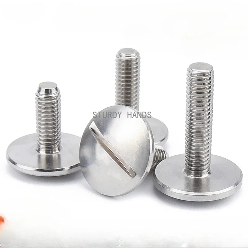 

20 шт., винт с плоской головкой и шлицем из нержавеющей стали 304, винт с круглой головкой, винт с плоской головкой, большие аксессуары для деревообрабатывающей фурнитуры M3
