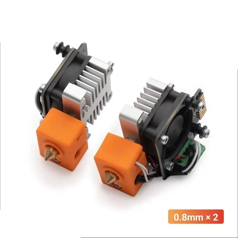 for Left Right Dual Hot End Kit 3D Printer Extruder Hotend Accessories Replacement Part