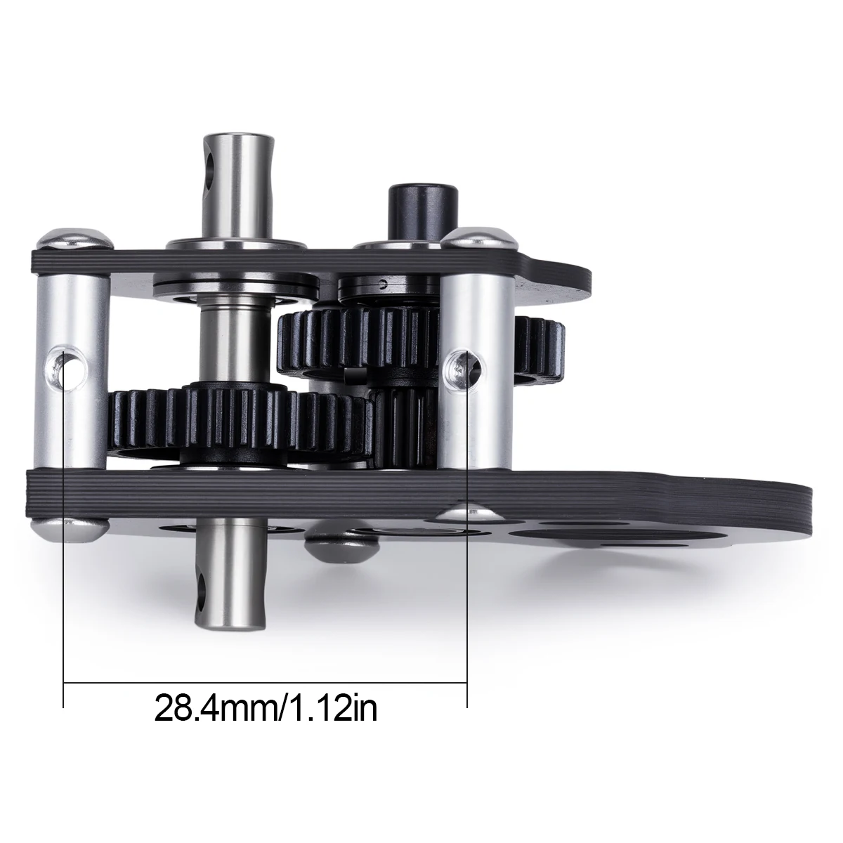 Ultralight Carbon Fiber Portal Transmission Tiny 48P Gearbox for 1/10 LCG Chassis Comp Builds Rigs Upgrade Parts view 4