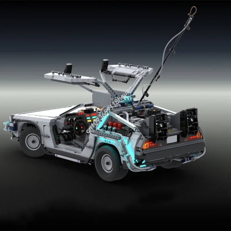 5226 Stück MOC 1:8 Collectors Edition Zurück in die Zukunft DeLorean Timemachine Icons Inspirierender kreativer Geburtstagsgeschenk-Baustein