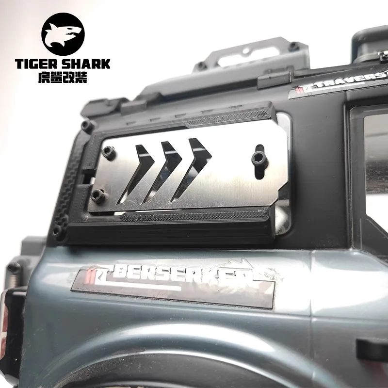 Rc Cars Carbon Fiber Luggage Rack Roof Box Tail Box for YIKONG 4083 1/8 Crawler Car Upgrade Simulation Refit Parts Accessories