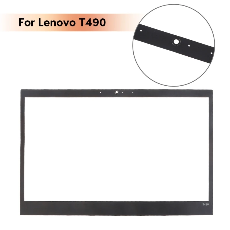 Laptop LCD Bezel Frame Surround Screen Front Shell Sheet Sticker Replacement for Thinkpad T490 Computer Accessory F19E