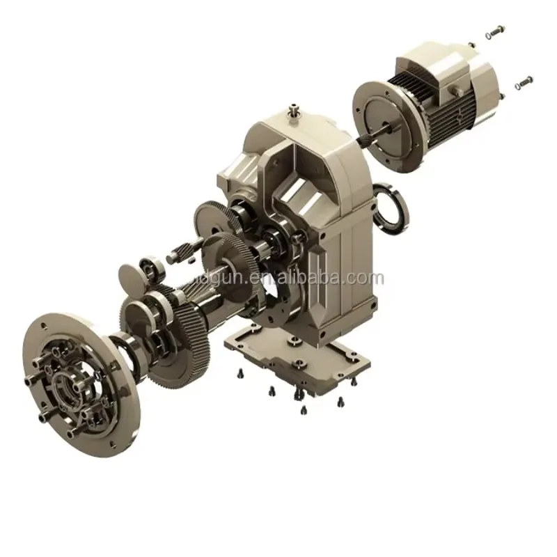 

F Series Helical Gear Motor Speed Reducer Flange Mounted Parallel Shaft Parallel Geared Motor for Industrial Applications