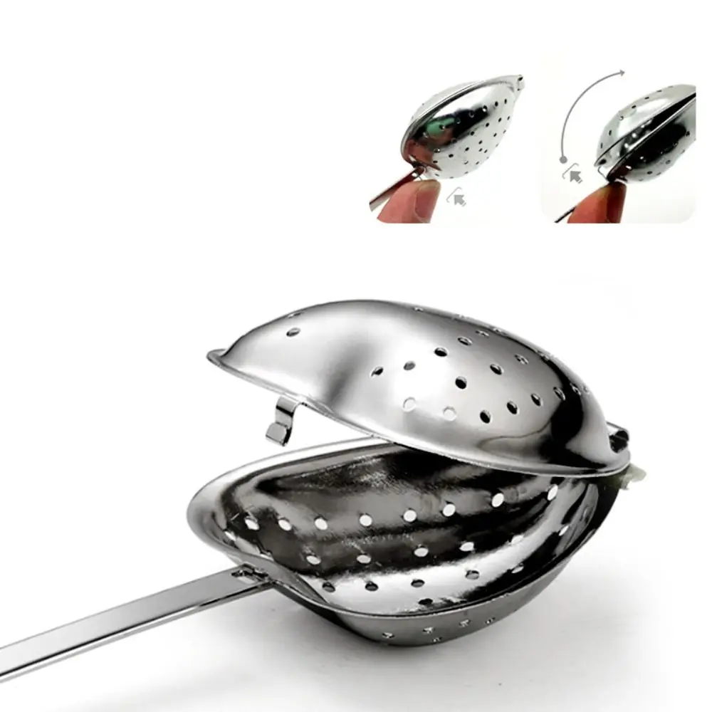 Teapots Cups Heart-shaped Stainless Steel Spice Loose Leaf Tea Filter Diffuser Tea Infuser Strainer Spoon