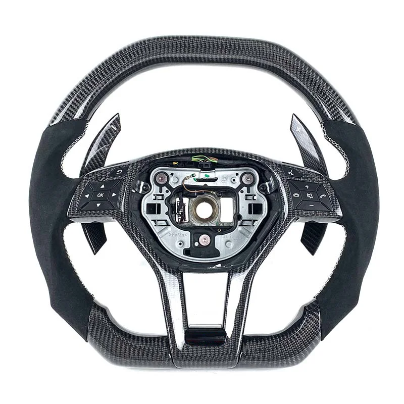 

Auto Accessories LED Carbon Fiber Steering Wheel for Mercedes-Benz GLK GLA CLA CLS GLE Old Models AMG Without airbags
