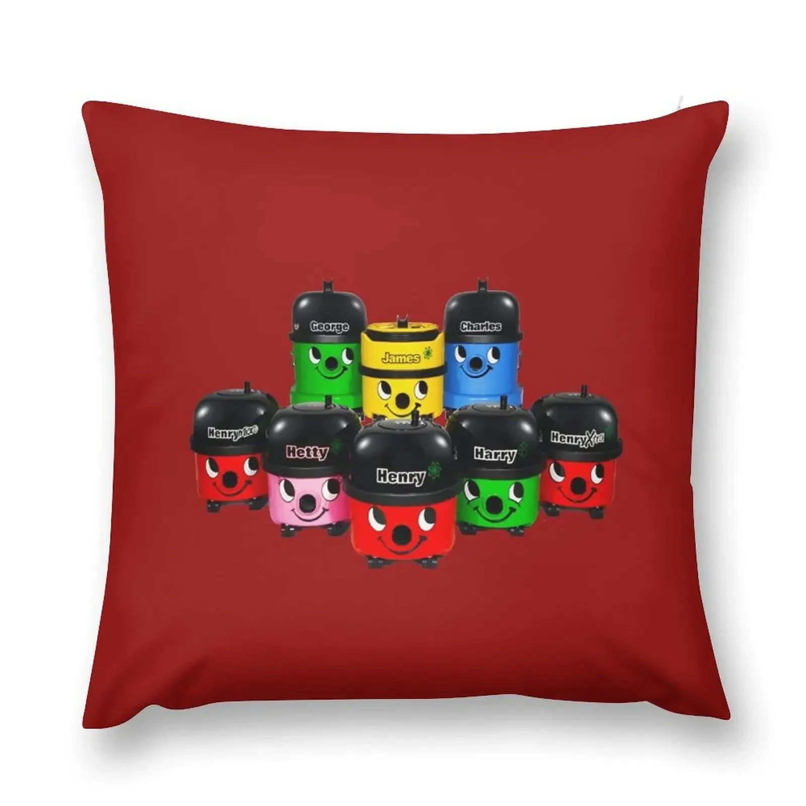 

Henry Hoover and Friends Throw Pillow Cushions Home Decor Christmas Pillow Luxury Pillow Case