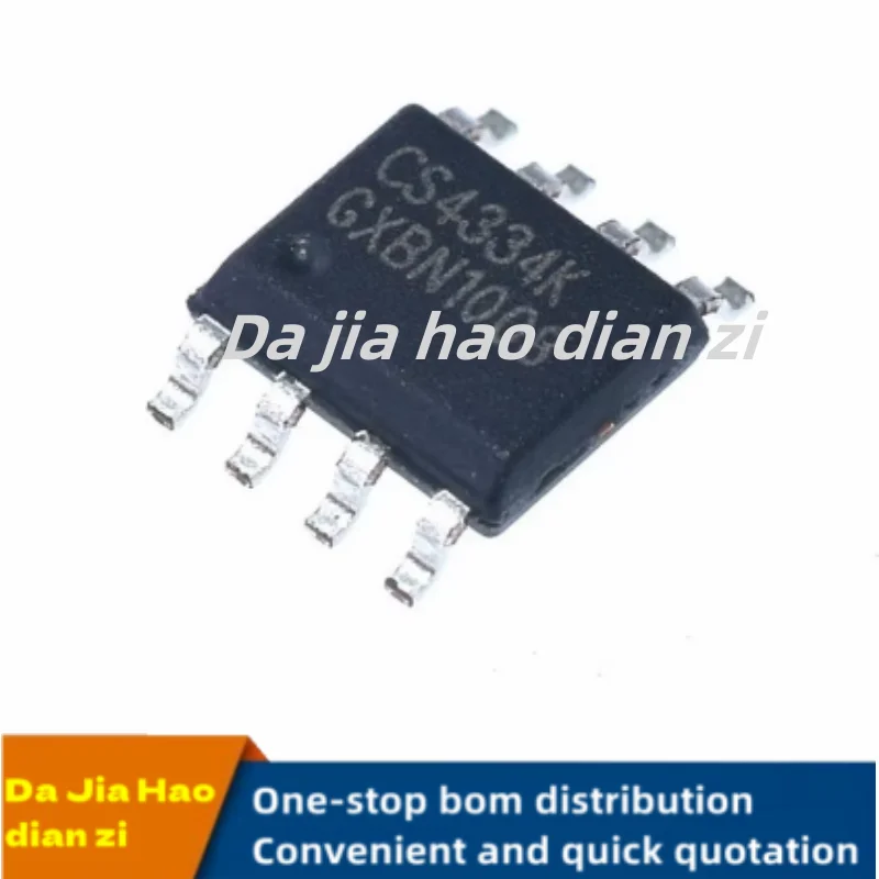 CS4334K SOP8 IC Chips, Em estoque, 10pcs por lote