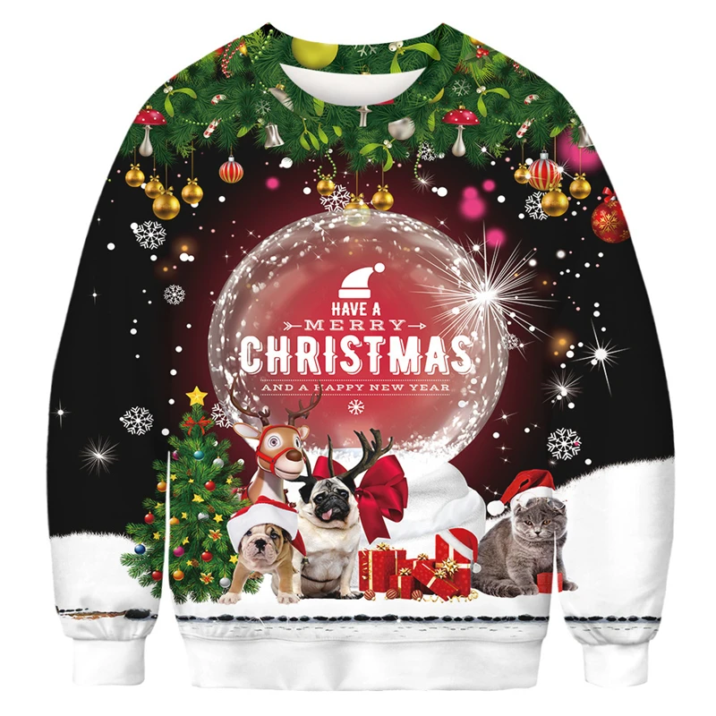 Men Women Ugly Christmas Sweater Funny Humping Reindeer Climax Tacky Christmas Jumpers Top Couple Holiday Party Xmas Sweatshirts