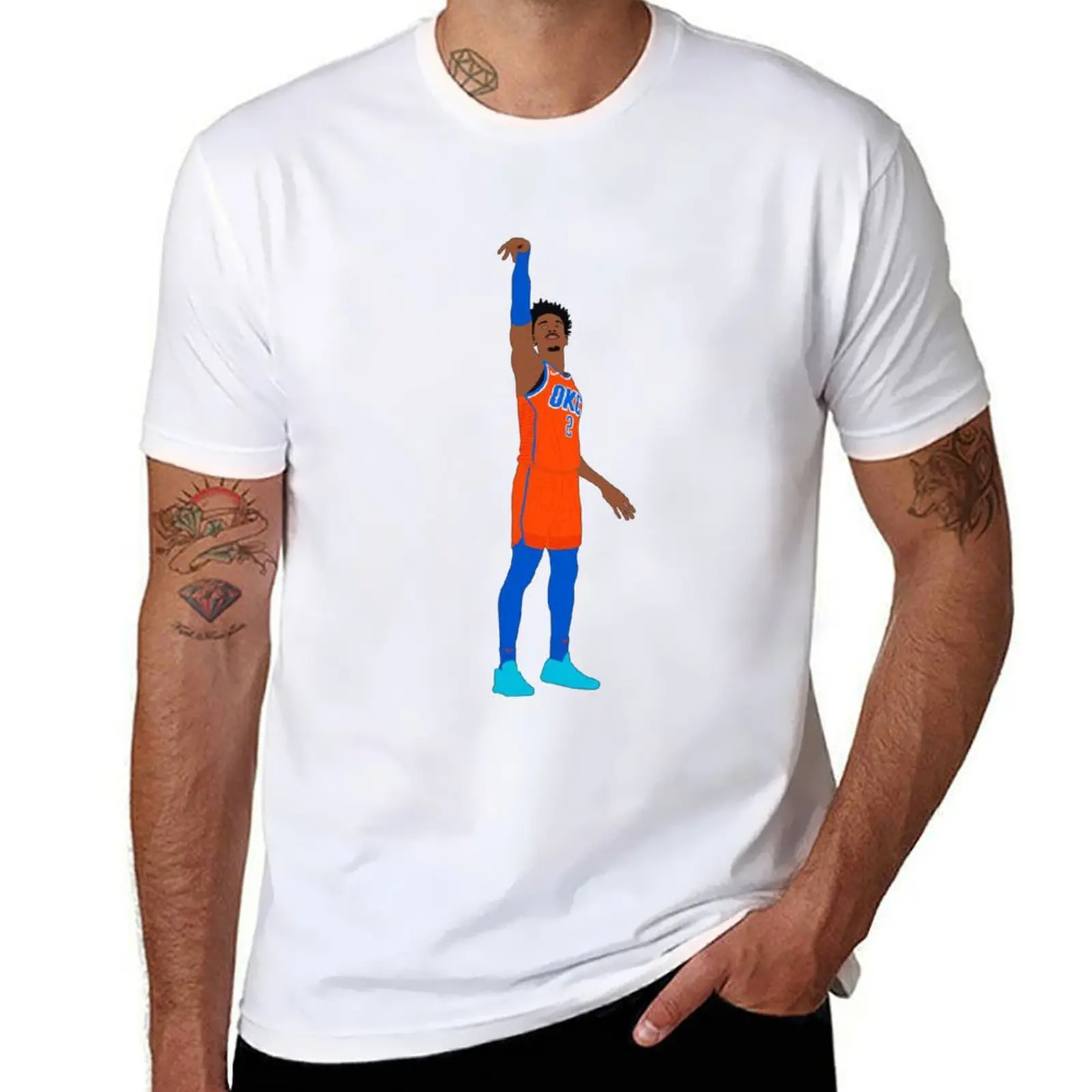 Shai Gilgeous-Alexander T-Shirt funny costumes summer top blanks essential t shirt mens white t shirts