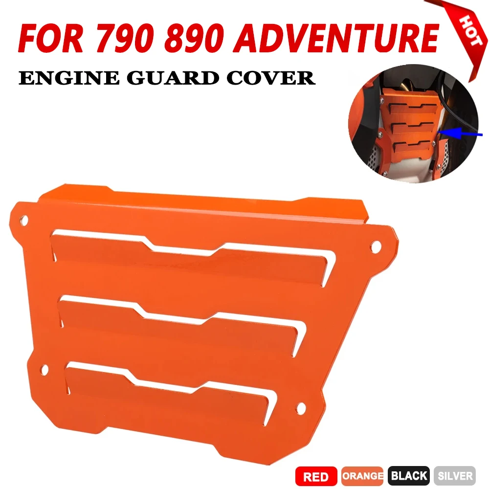 For KTM 790 890 Adventure R S KTM790 ADV 2021 2022 Motorcycle Accessories Engine Guard Bashplate Cover Crap Flap Mud Skid Plate