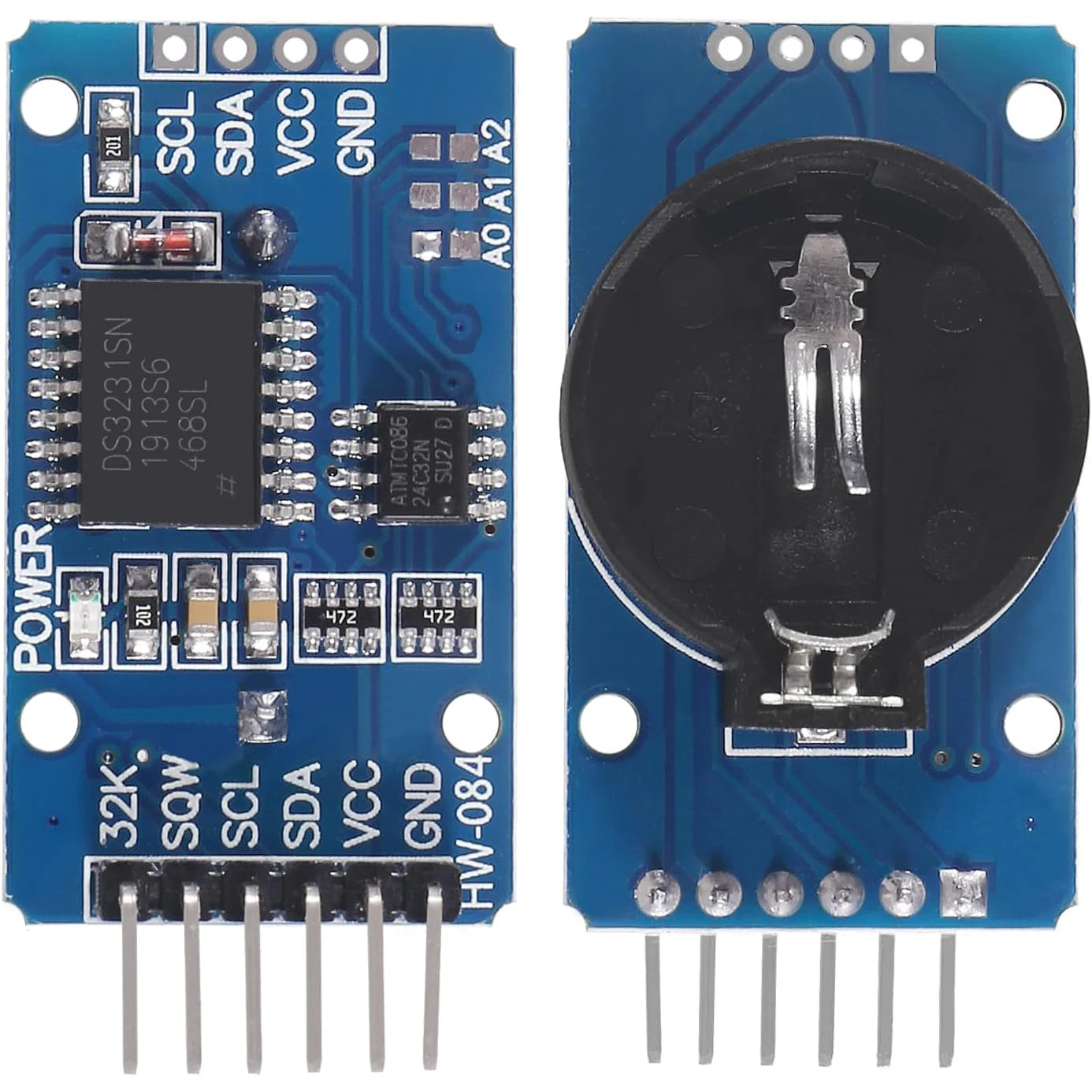 0.96 Inch OLED I2C IIC Display Module with DS3231 AT24C32 IIC RTC Module Clock Timer Memory Module and Micro SD TF Card Adater