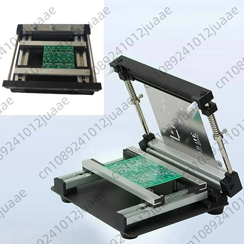 10X10cm20X20cm PCB steel mesh solder paste printing table SMT solder paste printing manual small and micro mesh printing machine
