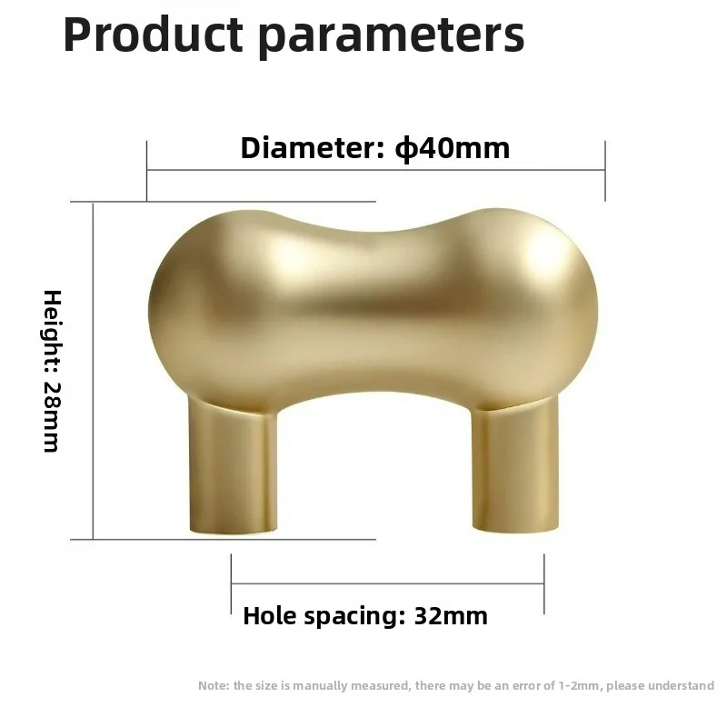 

Modern Peanut Shaped Drawer Bedside Table Handle American Light Luxury Kitchen Cabinet Shoe Cabinet Wardrobe Door Handle