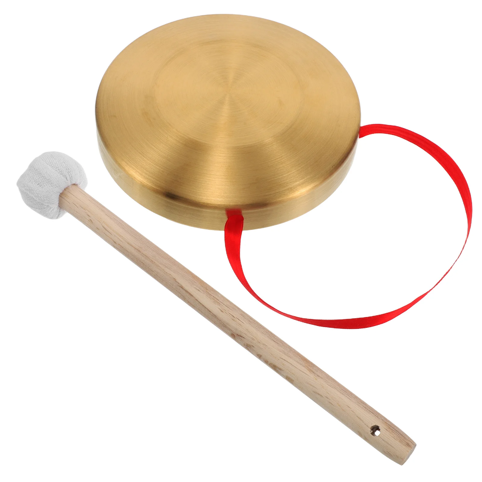 

1Set 15Cm Mini Gong Handheld Chinese Percussion Instrument For Kids Music Class Meditation School Portable Alloy Copper Craft