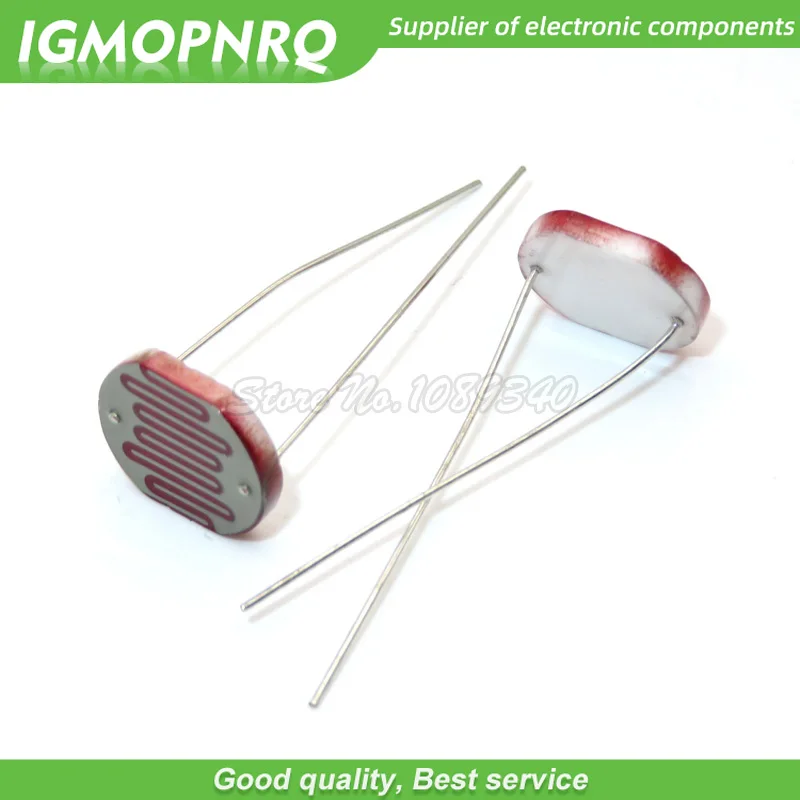 20pcs 5539 light dependent resistor photoresistor resistor GL5539 5mm photosensitive resistance 35512 IGMOPNRQ