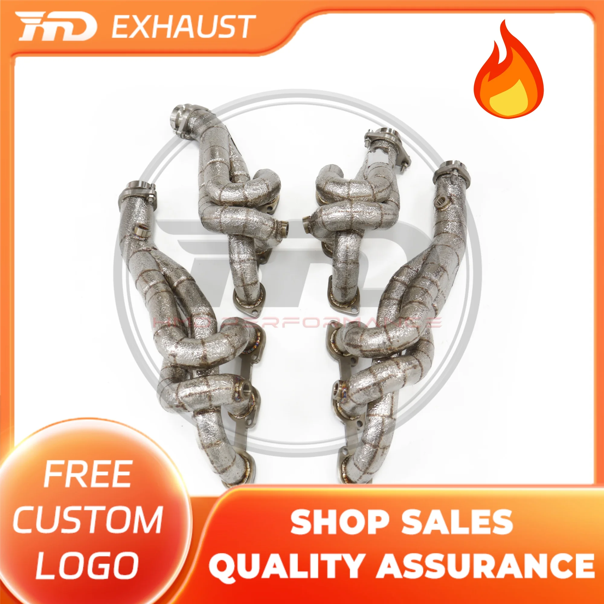 

HMD Hot Sale Exhaust High Flow Performance Manifold for Ferrari 599 V12 6.0L SS304 With Heat Shield Lossless Installation