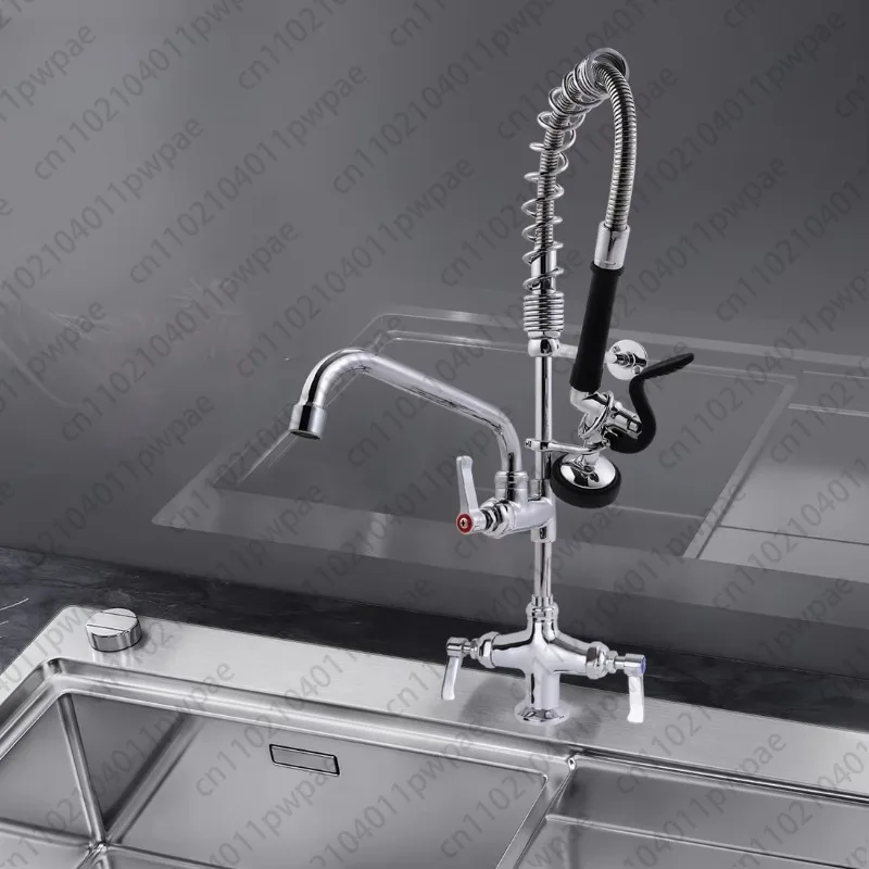 Modern Style Rinse Faucet, Pull-out with Spray Head, Sink Dishwashing Laundry