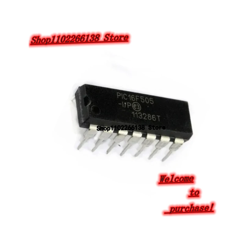 PIC16F505-I/P PIC16F505 DIP-14  Chip IC 1pcs/lot