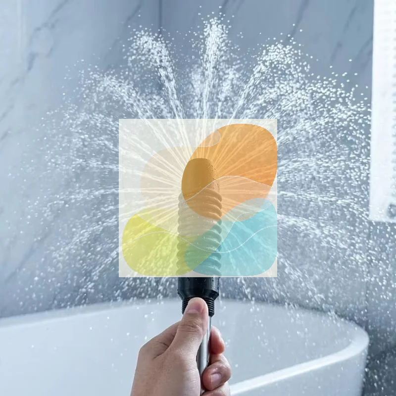 3D Printed Turbofan Handheld Shower Water Saving 360 Rotation Bayonet Installation for Kid & Adult Daily Bath