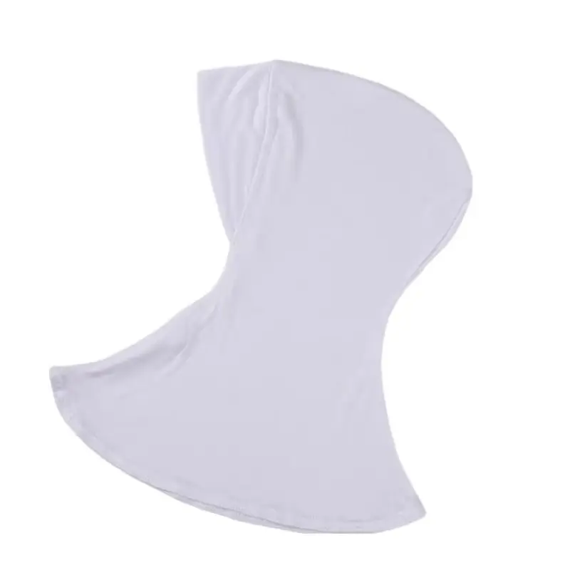 Muslim Cotton Hijab Scarf With Cap Women Solid Color Bonnet Elastic Bottoming Hat Islamic Turban Ladies Soft Modal Headwrap