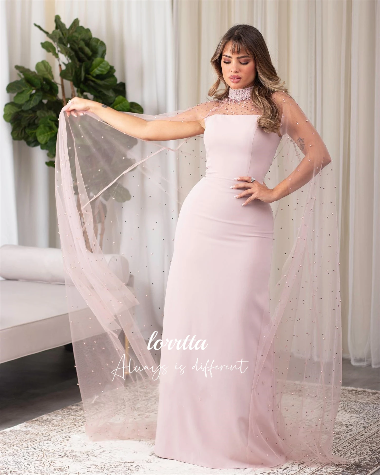 

Lorrtta Customized Evening Dress Luxurious Women's Evening Dresses for Formal Occasions Elegant Gowns Beaded Decoration Robe