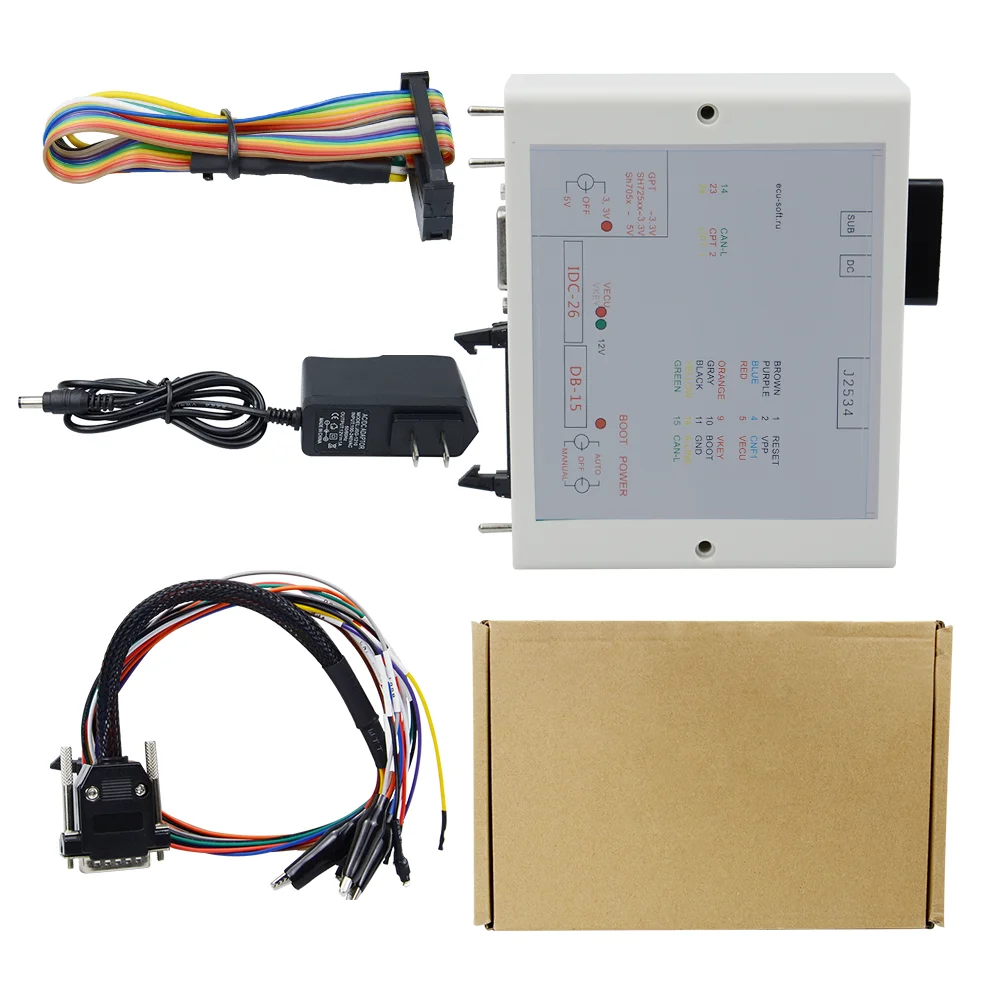 2023 New Power Box J-TAG for FLASH Via j2534 Works For FLASH ECU-Soft OBD ECU Programmer Power BOX