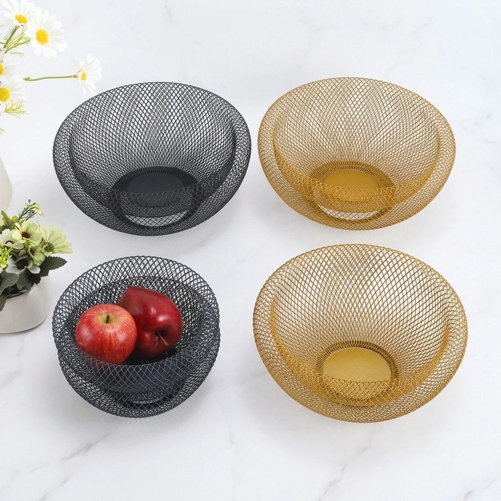 Food Snacks Basket - Iron wire mesh basket, household water
