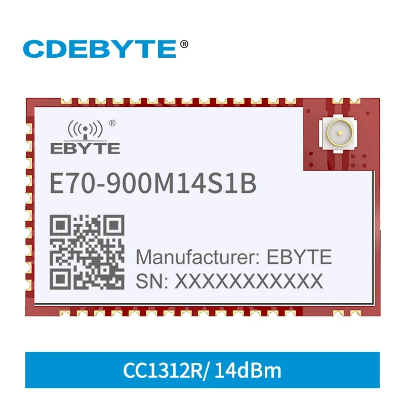 

CC1312R SOC 14dBm двухдиапазонный 868/915MHz CDEBYTE E70-900M14S1B 1,5 km IPEX/Stamp Hole SMD GFSK Высокоскоростная непрерывная передача