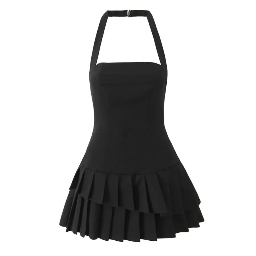 

【New style】Sweet hot girl hanging neck irregular multi-layer cake skirt suspender skirt spring and summer new style waist slim
