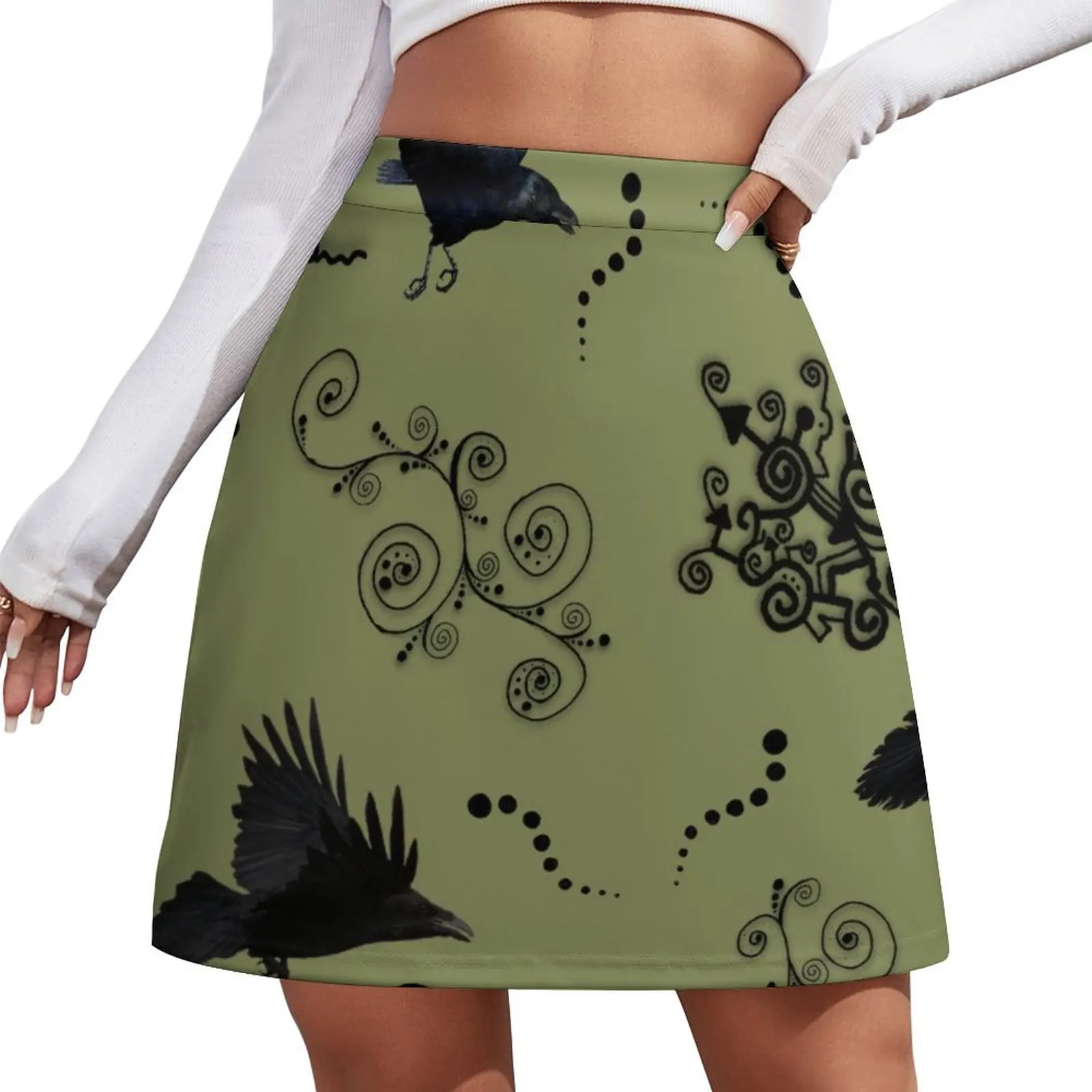 

Ravens in Flight Mini Skirt skirts for women 2025 Women's clothing Mini Skirt