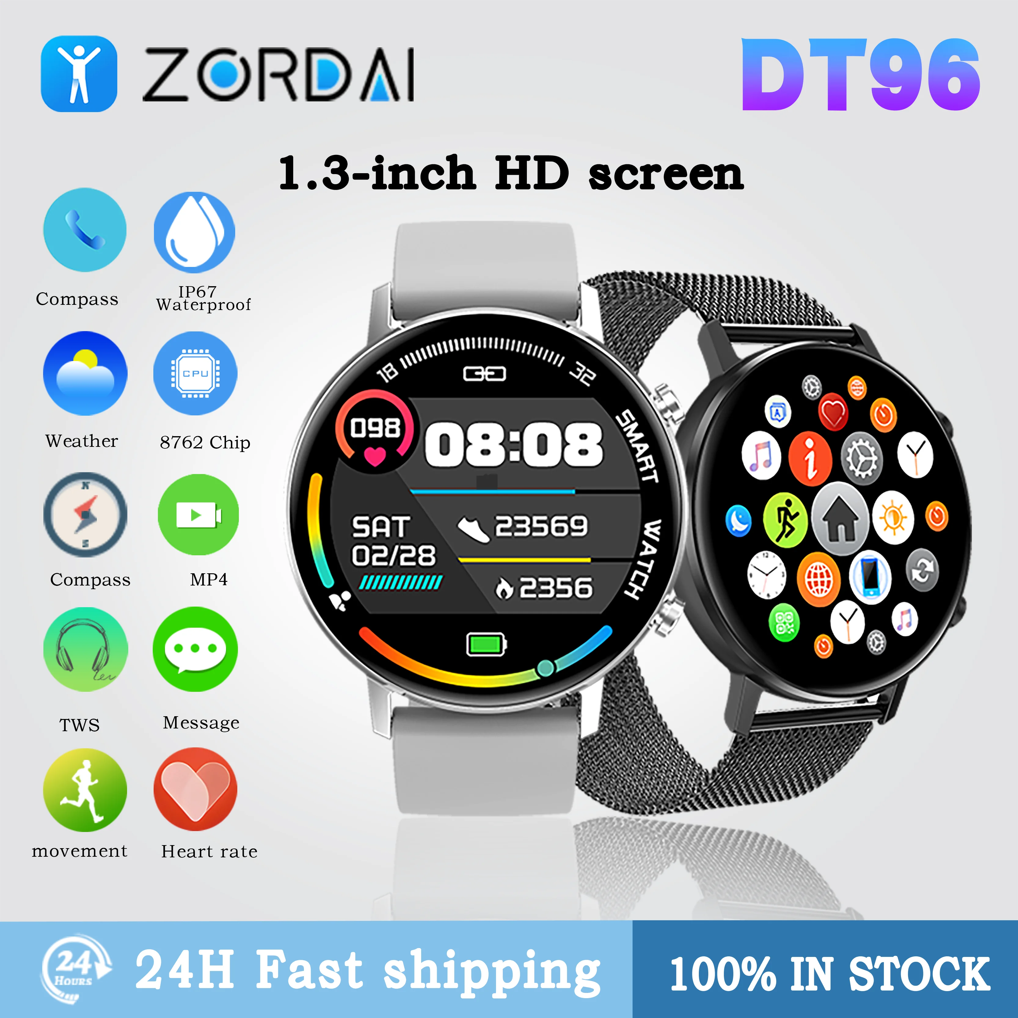 ZORDAI DT96 Smart Watch 1.32